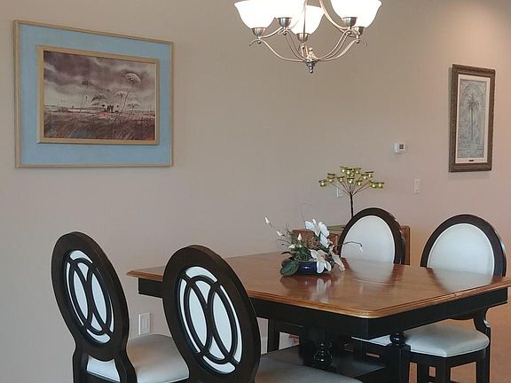 Dining area in open concept living.