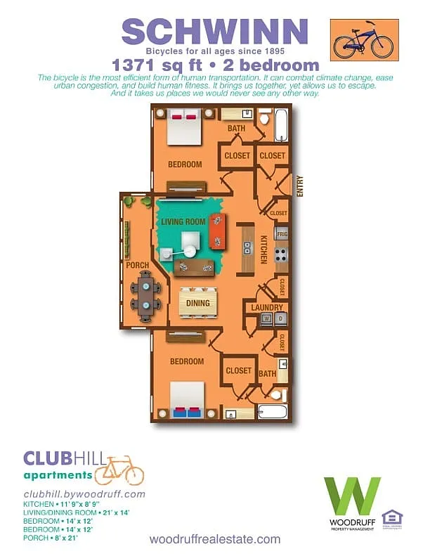 Floor plan Schwinn Reno