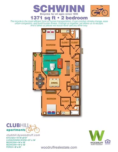 Floor plan Schwinn Reno