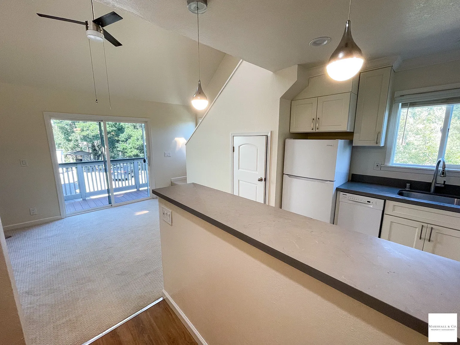 Contemporary 1 bedroom/ 1 bath w/ nature views, private porch, parking, fireplace, — Photo 1