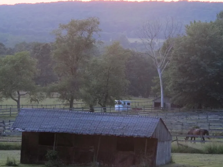 View of the horse farm