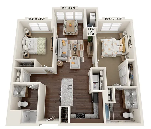 Floor plan Water Oak