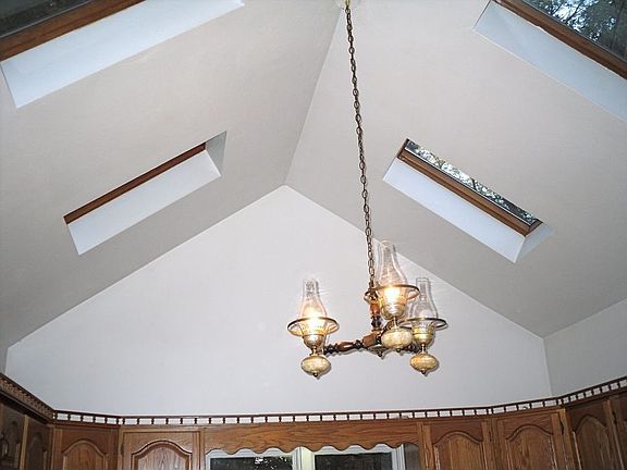 Cathedral Kitchen Ceiling w Skylights