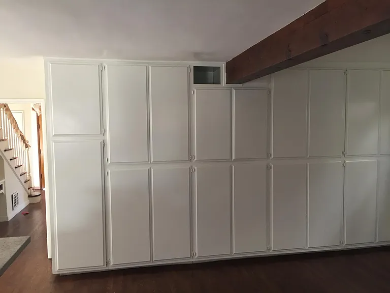 Great room storage cabinets