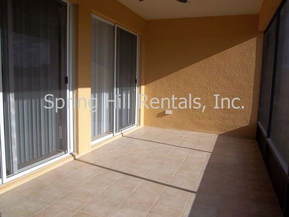 The screened lanai