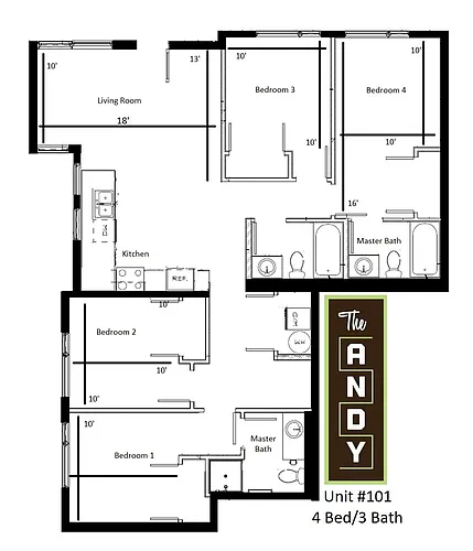 Floor plan 4X3