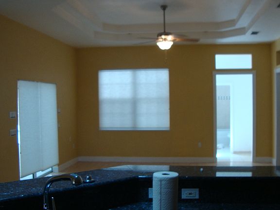 family room view from kitche
