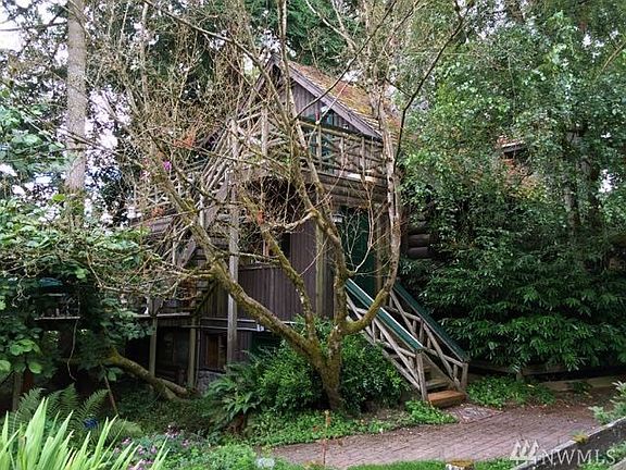 North side by driveway