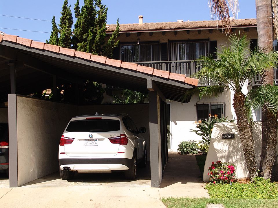 Carport in front of unit