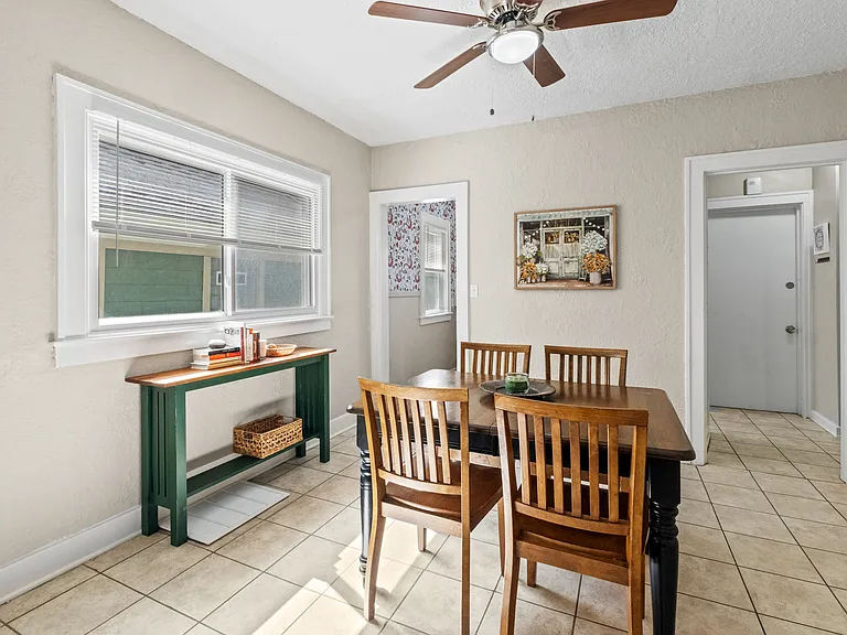 dining room decorated