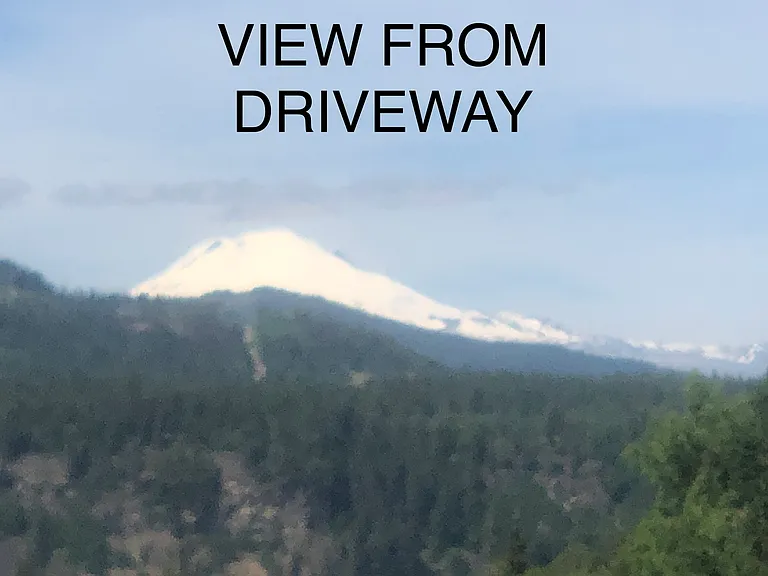 Beautiful Mt. Adams view from driveway.