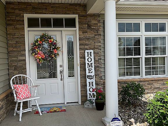 Front porch and door