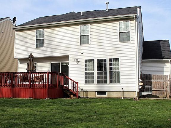 Large Deck makes the private back yard a great place for entertaining.
