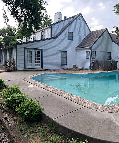 Back Yard With Heated Pool