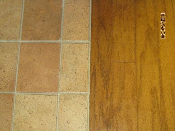 Tile and Wood Floor