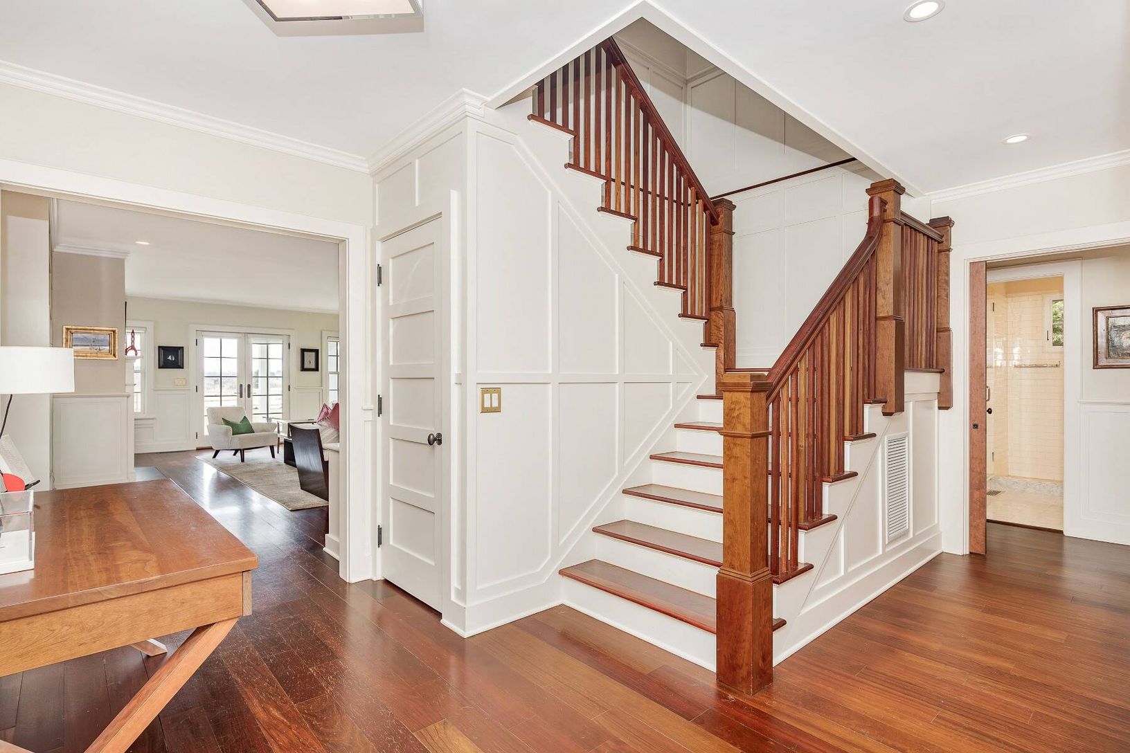 Center Stair with Bedrooms Beyond