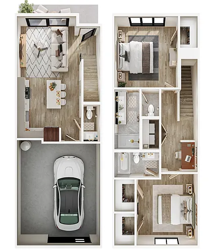 Floor plan 2X25 D