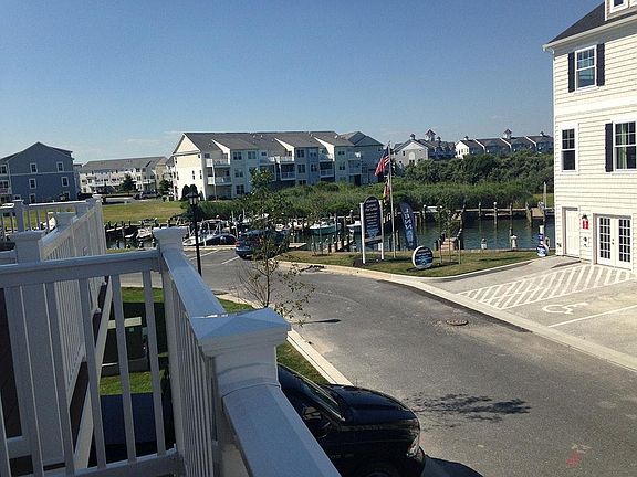 From front deck over look boat docks