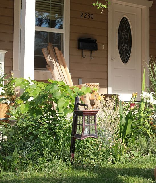 Front of home in summer