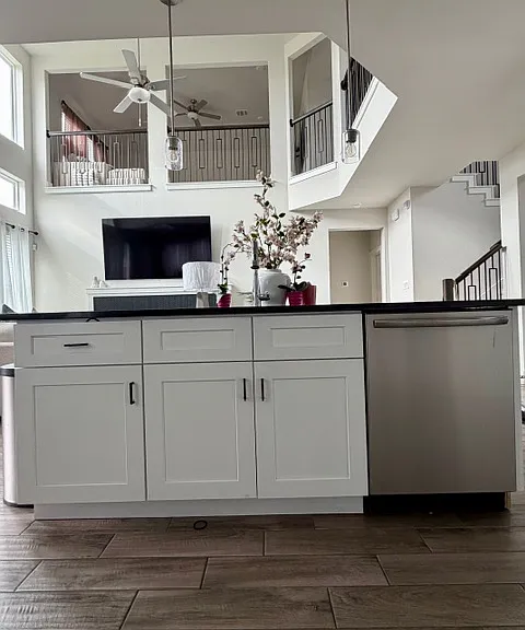 Granite Countertops and Plenty of storage cabinets