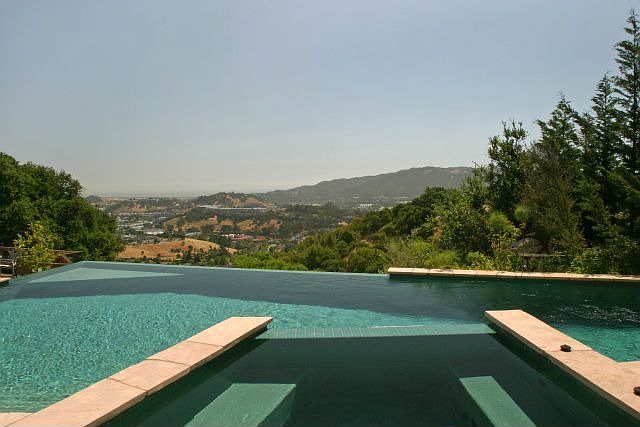 infinity pool with east facing panorama