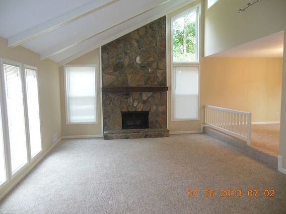 Great room with fireplace