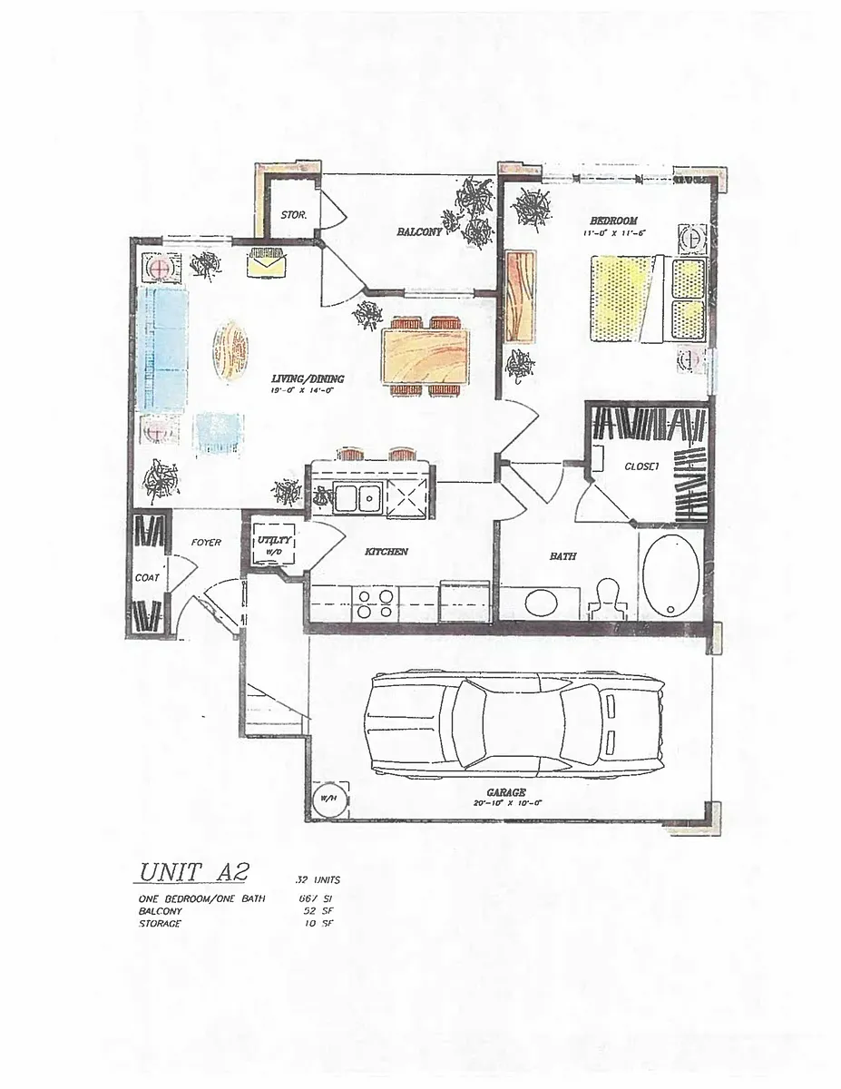 Floor plan A2-A