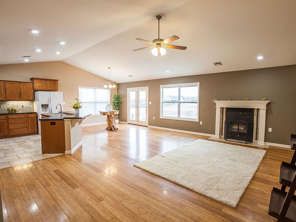 Living Room With Fireplace