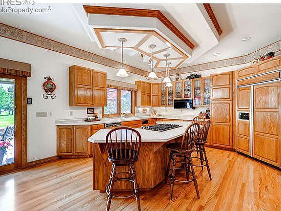 Kitchen with wood floors