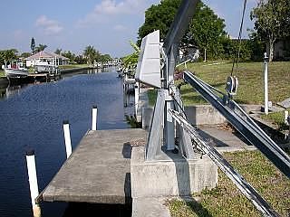 Dock and davits