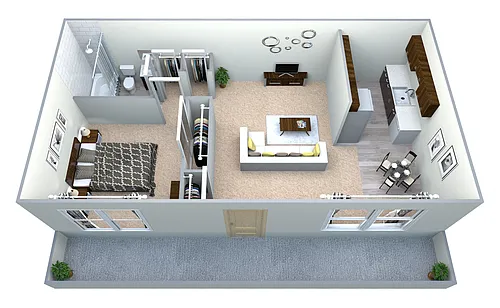 Floor plan STUDIO UPSTAIRS