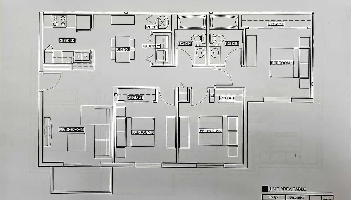 Floor plan 3 bedroom