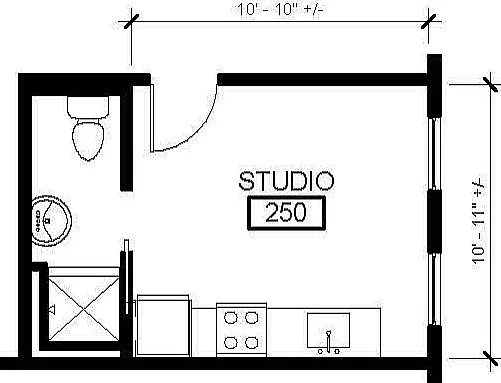 Studio 1 Floor Plan Studio 1 Floor Plan