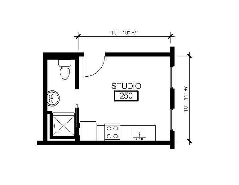 Floor plan Studio 01
