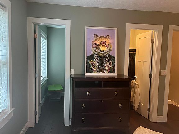 master bedroom with 2 big closets , all hardwood