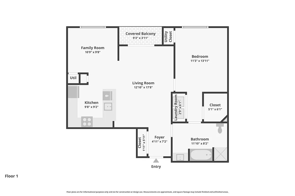 Floor plan One plus Den