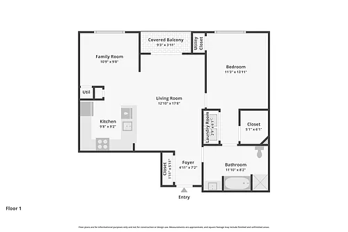 Floor plan One plus Den