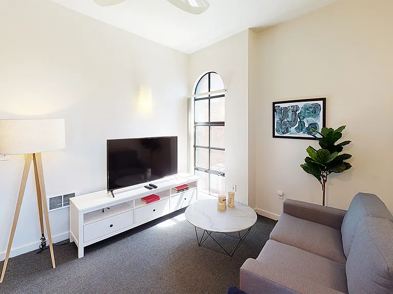 Bright living spaces at Bachenheimer Apartments