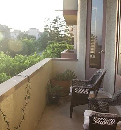 Balcony with chairs