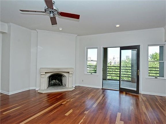 Living area opens to large balcony