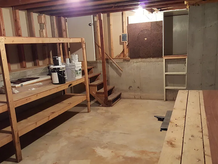 More storage space in the basement
