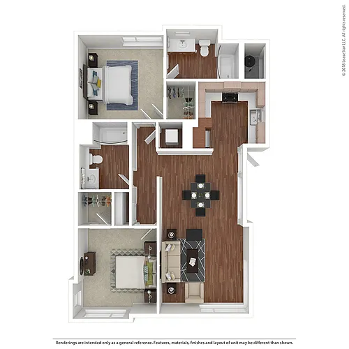 Floor plan 2x2a