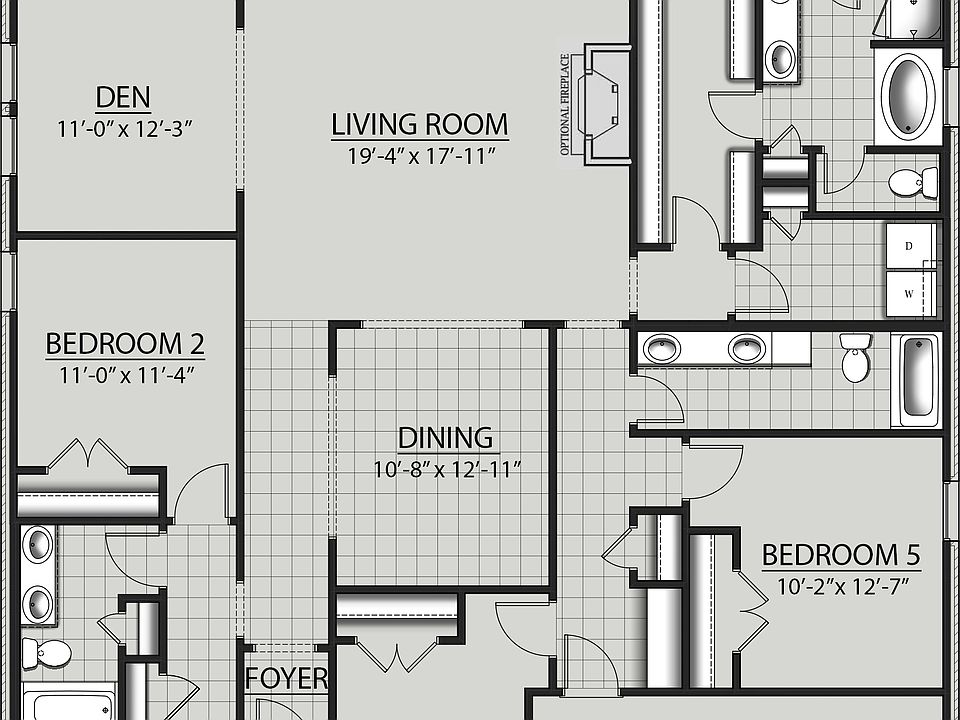 Hickory III A Plan, The Oaks Golf Community of Pass Christian, Pass