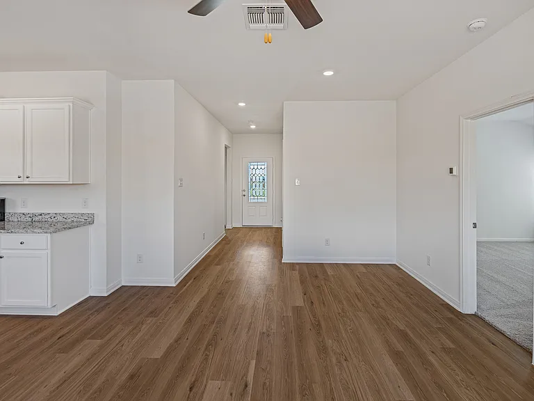 Foyer welcomes you in to a spacious floor plan.