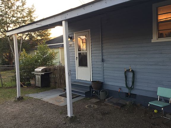 Back awning/gravel parking 