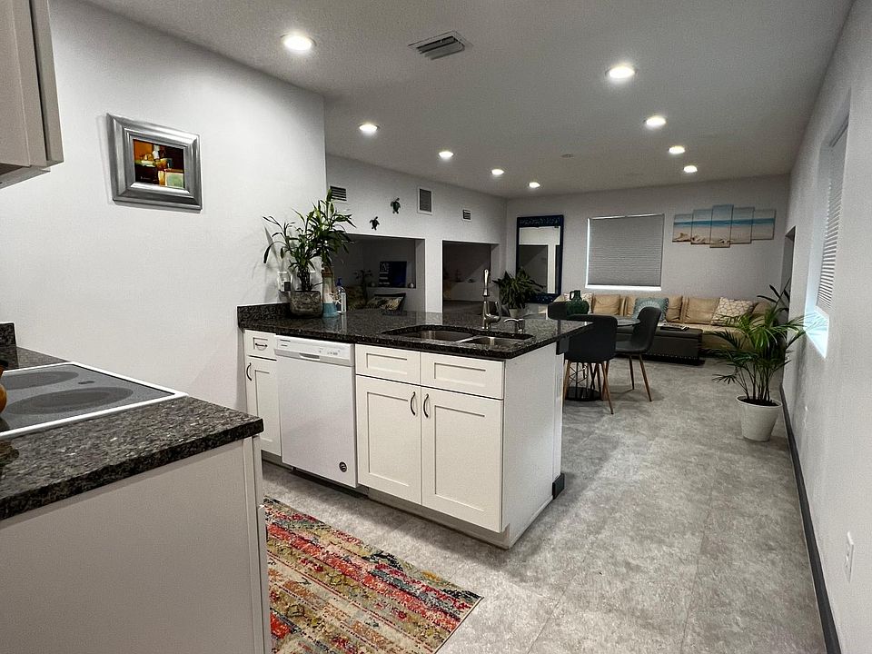 Kitchen & Living room.