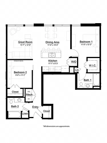 Floor plan The Caboose