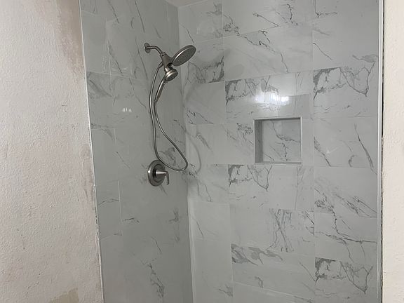 Newly renovated shower