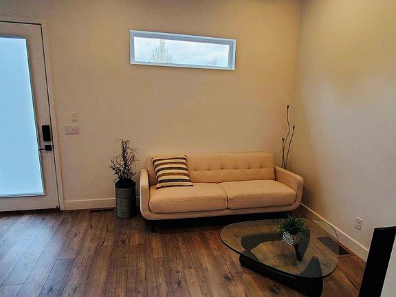 Entryway and living room.