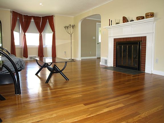 Living room includes a fireplace.